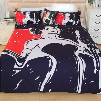 Simple Fashion Cartoon Scale Beautiful Woman Duvet Cover Bed Sheet Set 100% Cotton Sanding Reactive Printing Bedding Set
Simple Fashion Cartoon Scale Beautiful Woman Duvet Cover Bed Sheet Set 100% Cotton Sanding Reactive Printing Bedding Set