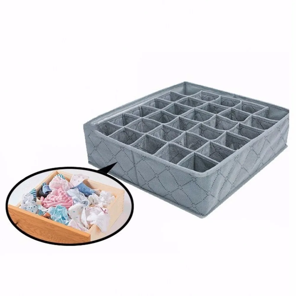 30 Cell Foldable Bamboo Charcoal Underwear Socks Drawer Organizer Storage Box Polypropylene Non-woven Seperate Box 11L
30 Cell Foldable Bamboo Charcoal Underwear Socks Drawer Organizer Storage Box Polypropylene Non-woven Seperate Box 11L