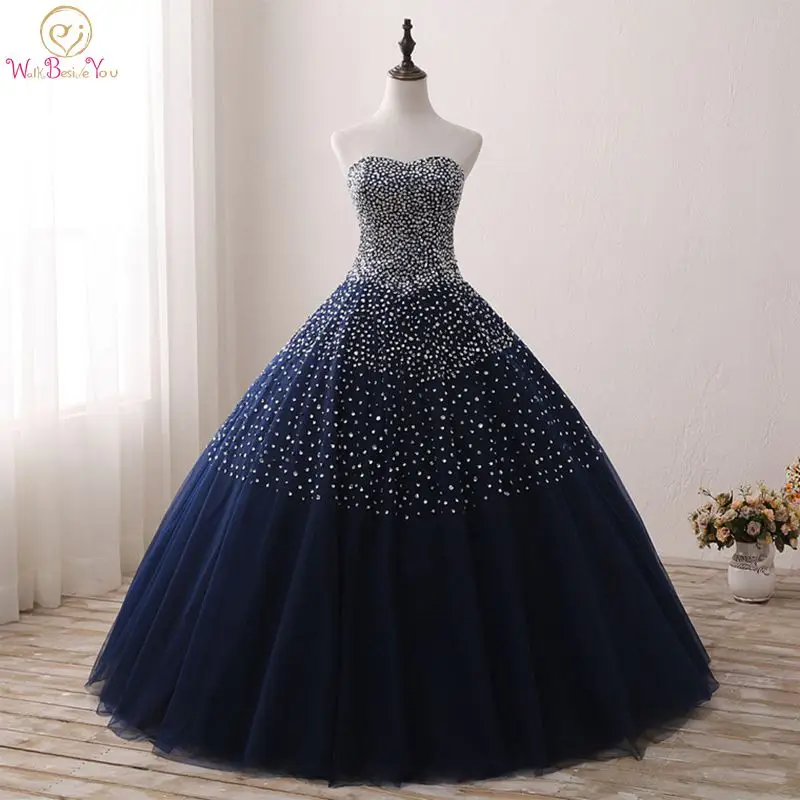Navy Blue Quinceanera Dresses Stock Ball Gown Beaded Sweetheart Abiti Da Quinceanera Vestido Debutante 15 Anos Free Shipping
Navy Blue Quinceanera Dresses Stock Ball Gown Beaded Sweetheart Abiti Da Quinceanera Vestido Debutante 15 Anos Free Shipping