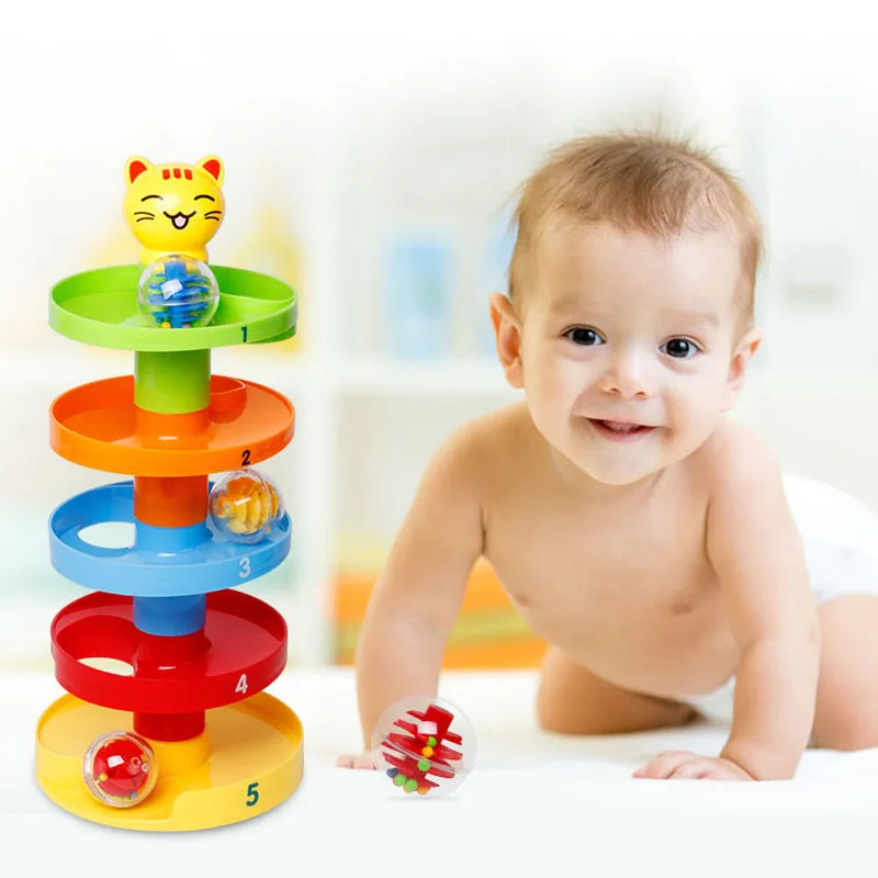 New 5-Layer Rotating Tower Toy Set Baby Falling Down Rolling Tower 3 Rotating Active Balls And Colored Beads Development
New 5-Layer Rotating Tower Toy Set Baby Falling Down Rolling Tower 3 Rotating Active Balls And Colored Beads Development