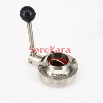 1.78" 45mm SS304 Stainless Steel Sanitary Weld Butterfly Valve Brew Beer Dairy Product
1.78" 45mm SS304 Stainless Steel Sanitary Weld Butterfly Valve Brew Beer Dairy Product