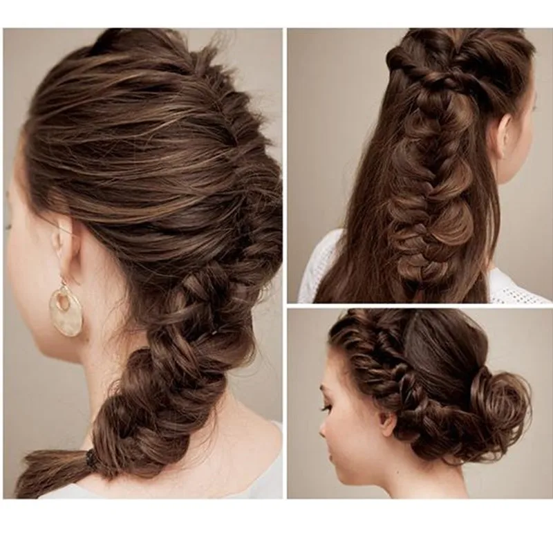 Women Lady French Hair Braiding Tool Braider Roller Hook With Magic Hair Twist Styling Bun Maker Hair Band Accessories A239-5
Women Lady French Hair Braiding Tool Braider Roller Hook With Magic Hair Twist Styling Bun Maker Hair Band Accessories A239-5