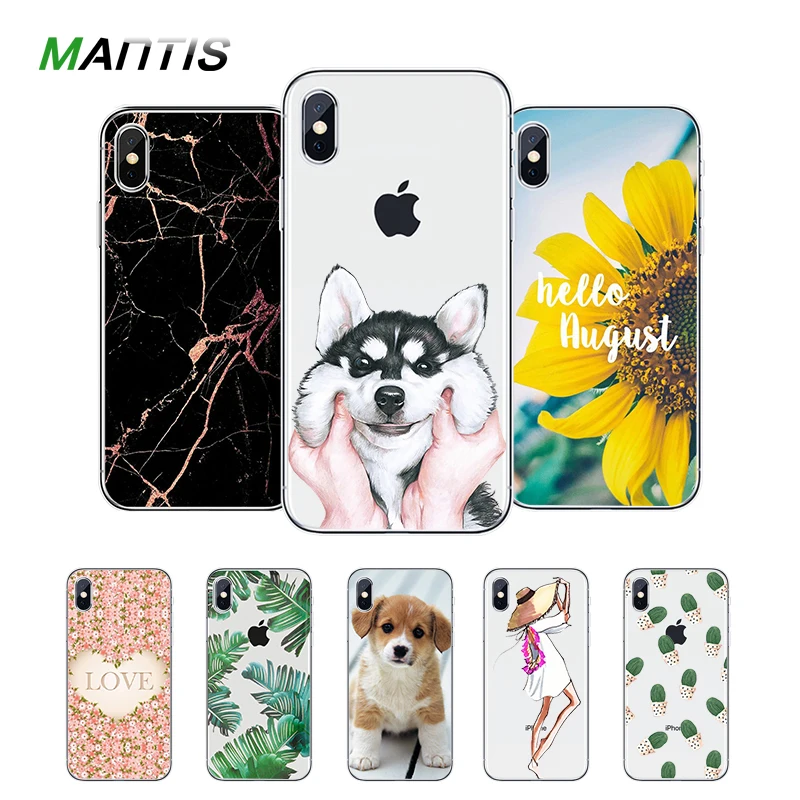 Богомол Мода для iPhone XR чехол телефона XS MAX 6 6s 7 8 плюс мягкий милый мультфильм