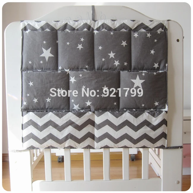 Cotton Grey Baby Bed Hanging Storage Bag Newborn Bed Diaper Organizer Toy Diaper Pocket for Babies nursery Bedding Set 50*60CM 
Cotton Grey Baby Bed Hanging Storage Bag Newborn Bed Diaper Organizer Toy Diaper Pocket for Babies nursery Bedding Set 50*60CM