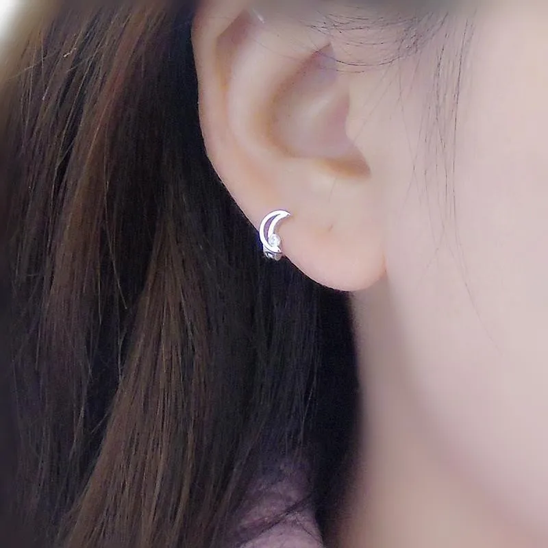 Серьги гвоздики с широкой пряжкой внутренний диаметр 5 мм|earrings rings silver|earrings 925 silver