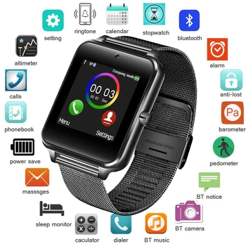 BANGWEI Smart Watch Men's and Women's Digital Electronic Watch Stainless Steel Sports Watch Supports SIM TF for Android Phone
BANGWEI Smart Watch Men's and Women's Digital Electronic Watch Stainless Steel Sports Watch Supports SIM TF for Android Phone