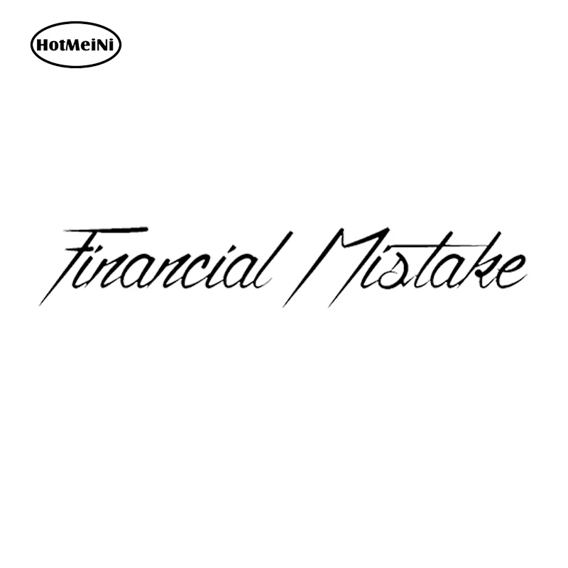 HotMeiNi 23*4cm Financial Mistake V1 Car Sticker Decal Jdm Drift Hoonigan Illest Stance Euro Racing Black/Sliver
HotMeiNi 23*4cm Financial Mistake V1 Car Sticker Decal Jdm Drift Hoonigan Illest Stance Euro Racing Black/Sliver