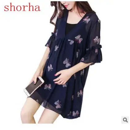 Autumn summer Maternity Dress Butterfly Embroidery Maternity Two-piece Chiffon Dress For Pregnant Women Bottom Clothes dresses
Autumn summer Maternity Dress Butterfly Embroidery Maternity Two-piece Chiffon Dress For Pregnant Women Bottom Clothes dresses