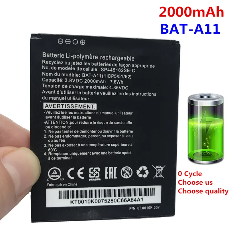 100% оригинальный новый аккумулятор 2000 мАч для Acer Liquid Z410 T01 Z330 смартфон BAT A11