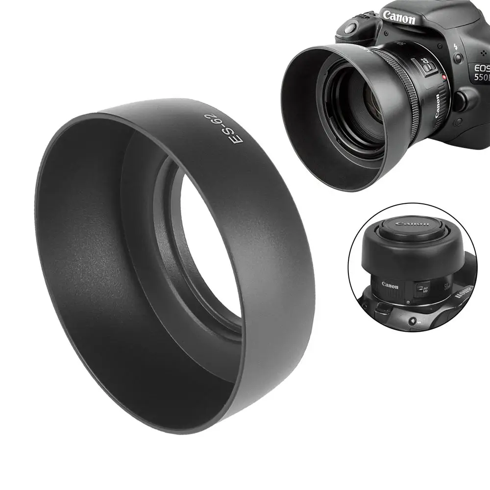 ES-62 Lens Hood for Canon EOS EF 50mm F/1.8 II ES62 Lens Twist Lock Camera Lens Hood Camera Accessories
ES-62 Lens Hood for Canon EOS EF 50mm F/1.8 II ES62 Lens Twist Lock Camera Lens Hood Camera Accessories