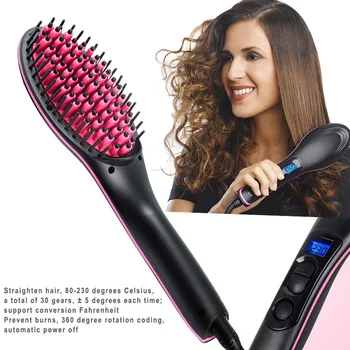 Straight Hair Brush Ceramics Comb Type Electrothermal Brush Safe PSE Certified Dropshipping For head massager
Straight Hair Brush Ceramics Comb Type Electrothermal Brush Safe PSE Certified Dropshipping For head massager
