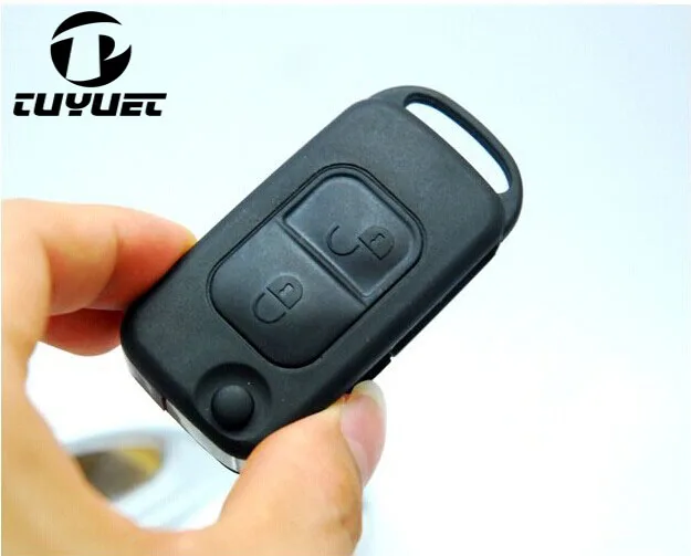 Benz Flip Remote Key Shell 2 Buttons HU642-1