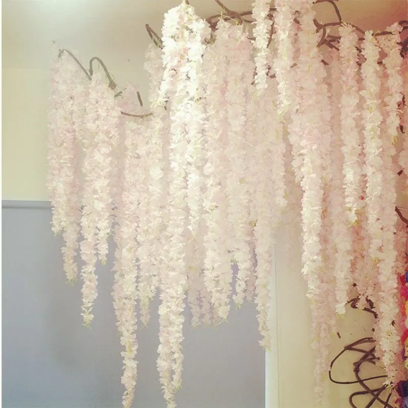 150CM long artificial Hydrangea wisteria flower vines wedding arch flowers wedding party Home Garden Garlands Decoration Florals
150CM long artificial Hydrangea wisteria flower vines wedding arch flowers wedding party Home Garden Garlands Decoration Florals