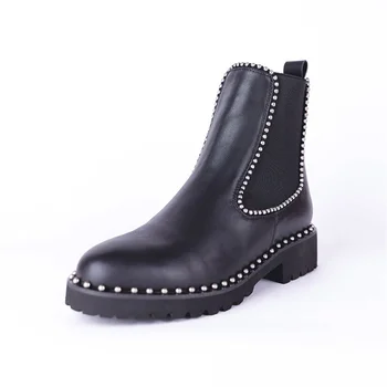 Autumn winter women's boots fashion leather women's Martin boots elastic band connection beautifully decorated women's boots
Autumn winter women's boots fashion leather women's Martin boots elastic band connection beautifully decorated women's boots