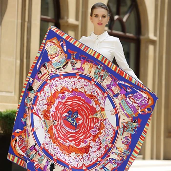 Twill Silk Women Scarf Euro Euro Striped Print Characters Square Scarves Foulard High Quality Gift Luxury Brand Shawl Hijab
Twill Silk Women Scarf Euro Euro Striped Print Characters Square Scarves Foulard High Quality Gift Luxury Brand Shawl Hijab