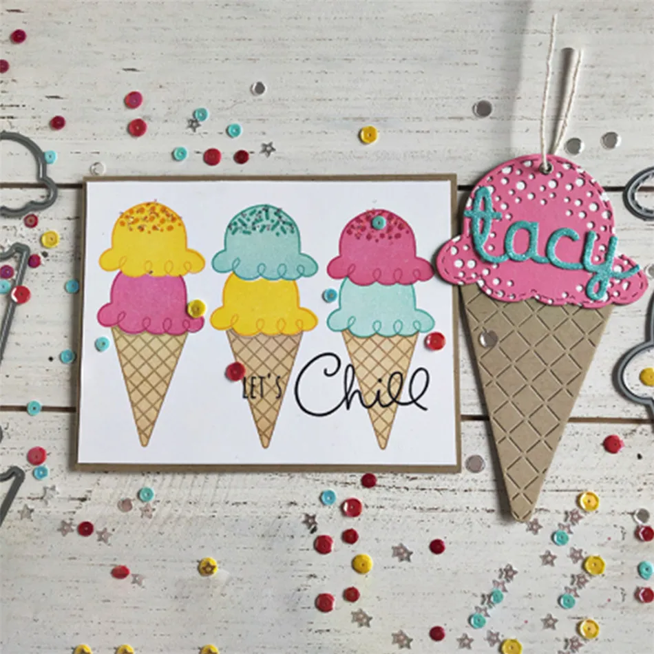 YaMinSanNiO 4Pcs Ice Cream Metal Cutting Dies Scrapbooking Photo Album Decor Paper Card Making Decorative DIY Embossing Crafts
YaMinSanNiO 4Pcs Ice Cream Metal Cutting Dies Scrapbooking Photo Album Decor Paper Card Making Decorative DIY Embossing Crafts