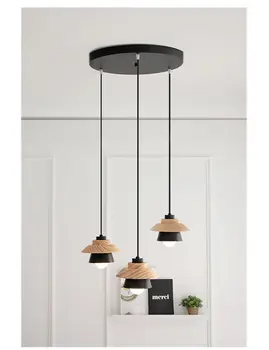 Solid wooden pendat lamp garden creative restaurant wooden bedroom living room pendant with iron LED pendant light
Solid wooden pendat lamp garden creative restaurant wooden bedroom living room pendant with iron LED pendant light