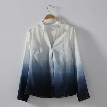 Fashion Casual Women Ladies Long Sleeve V-Neck Single Breasted Gradient Loose Chiffon Shirts Outfit Summer Spring
Fashion Casual Women Ladies Long Sleeve V-Neck Single Breasted Gradient Loose Chiffon Shirts Outfit Summer Spring