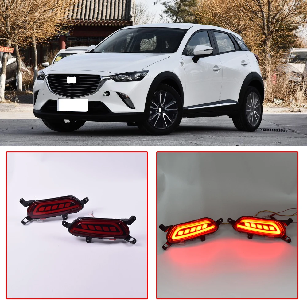 CAPQX 1Pair For Mazda CX-3 CX3 CX 3 2016 2017 Rear Bumper Tail Light Brake Light Refit LED Foglamp Fog Light Stop Warning Light
CAPQX 1Pair For Mazda CX-3 CX3 CX 3 2016 2017 Rear Bumper Tail Light Brake Light Refit LED Foglamp Fog Light Stop Warning Light