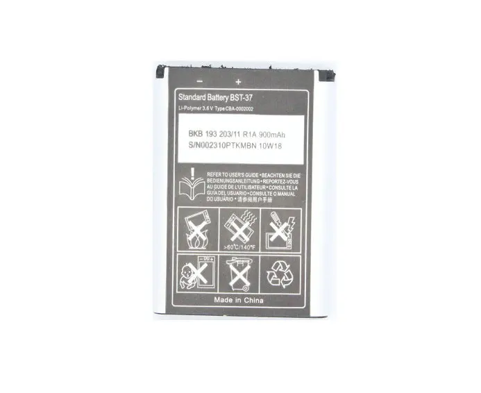 1x 900mAh BST-37 / BST37 Replacement Battery For D750 D750i J100i J210i J220a J220c J220i J230c J230i K310a K310c K310i ect
1x 900mAh BST-37 / BST37 Replacement Battery For D750 D750i J100i J210i J220a J220c J220i J230c J230i K310a K310c K310i ect