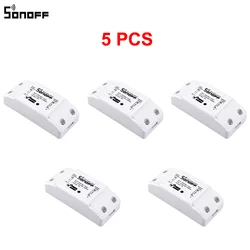 5 шт. sonoff Wifi умный переключатель с переключателем Wifi беспроводной переключатель универсальный DIY умный дом Wifi переключатель Domotica устройство