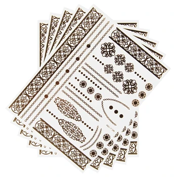 BEAUTY7 5 Sheets Waterproof Temporary Tattoo Stickers Temporary Tattoo Decals Women Men Metallic Fake Tattoo Body Art Painting 
BEAUTY7 5 Sheets Waterproof Temporary Tattoo Stickers Temporary Tattoo Decals Women Men Metallic Fake Tattoo Body Art Painting