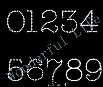Wonderful life free shipping Rhinestone Custom Number Rhinestone Transfer Design 0-9 For t-Shirts
Wonderful life free shipping Rhinestone Custom Number Rhinestone Transfer Design 0-9 For t-Shirts