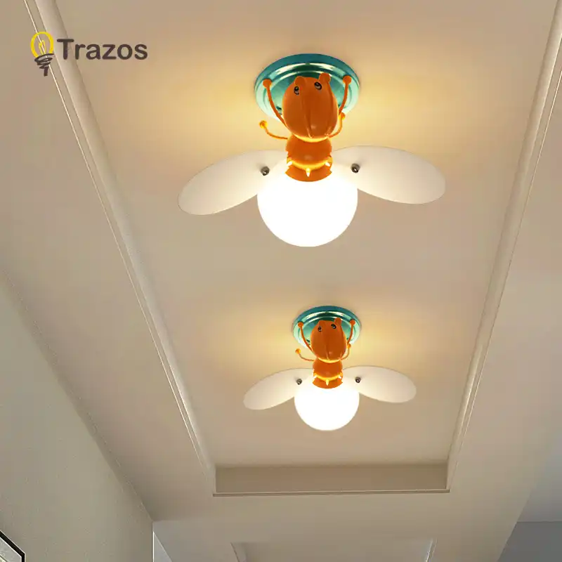 Trazos Creative Honeybee Ceiling Light Girls Kids Children S Room Bedroom Nursery Decorative Lighting Led Ceiling Light Lamp