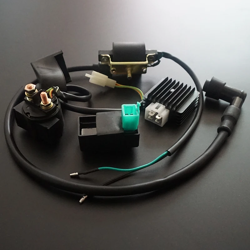 Ignition Coil CDI Regulator Rectifier Relay Kit for ATV Dirt Bike Gokart 50cc 70cc 90cc 110cc 125cc Car Motor ATV Quad
Ignition Coil CDI Regulator Rectifier Relay Kit for ATV Dirt Bike Gokart 50cc 70cc 90cc 110cc 125cc Car Motor ATV Quad