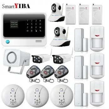 SmartYIBA APP Control WIFI GSM Home Security Alarm System+ Fire Smoke Detector Waterproof Outdoor Network Camera Surveillance
SmartYIBA APP Control WIFI GSM Home Security Alarm System+ Fire Smoke Detector Waterproof Outdoor Network Camera Surveillance