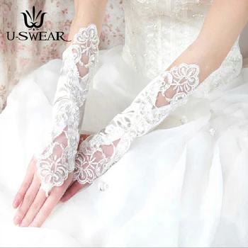 New Arrival 6 Colors Flora Satin Lace Gloves Sequin Beaded Wedding Gloves Fingerless Bridal Accessories
New Arrival 6 Colors Flora Satin Lace Gloves Sequin Beaded Wedding Gloves Fingerless Bridal Accessories
