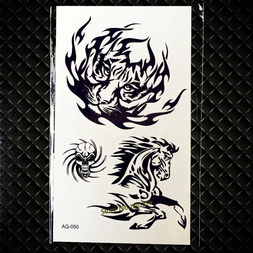 Cool Black Tiger Hose Totem Temporary Tattoo Sticker For Men Women Body Art Fake Tatoo Paste Waterproof Tattoo Stickers GAQ-050
Cool Black Tiger Hose Totem Temporary Tattoo Sticker For Men Women Body Art Fake Tatoo Paste Waterproof Tattoo Stickers GAQ-050