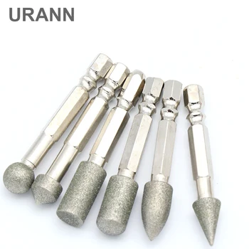 URANN 1pcs Diamond Grinding Head 6.0mm Hex Shank Grinding Needle Bits Burrs for Metal Stone Jade Engraving Carving Tools
URANN 1pcs Diamond Grinding Head 6.0mm Hex Shank Grinding Needle Bits Burrs for Metal Stone Jade Engraving Carving Tools