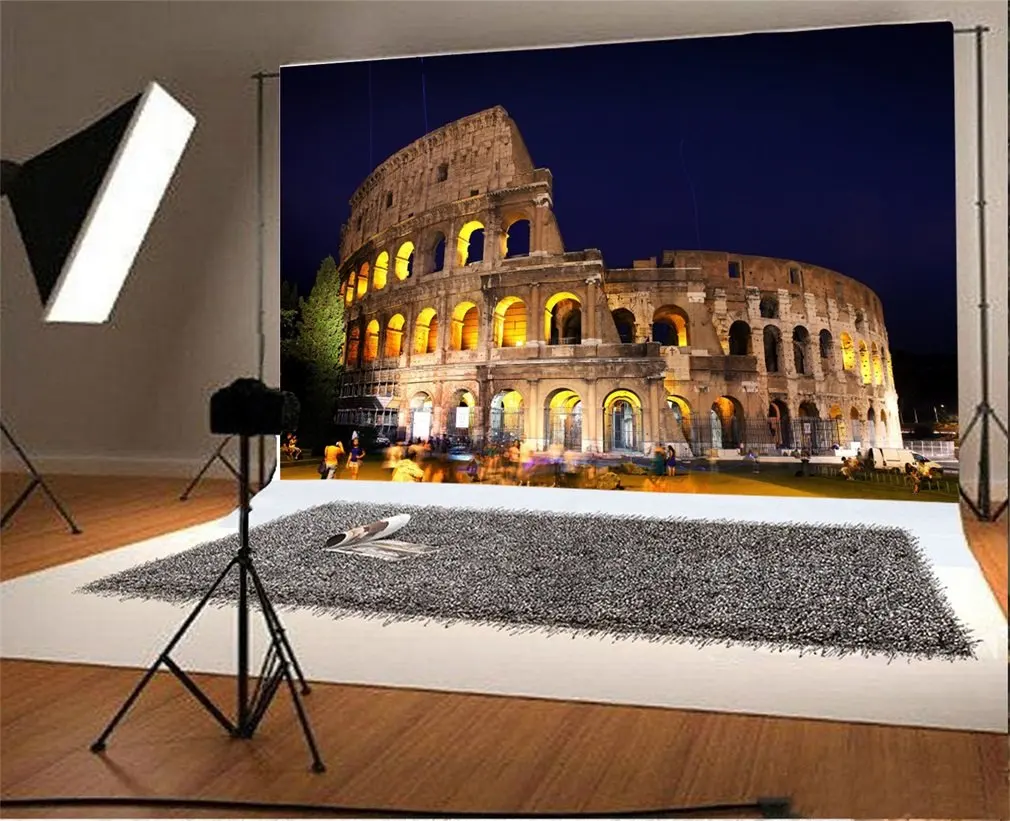 Photography Backdrop European Architecture Roman Arena Night Scene Photo Background
Photography Backdrop European Architecture Roman Arena Night Scene Photo Background