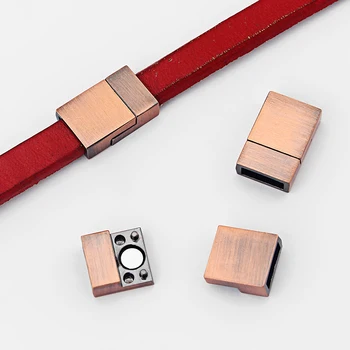 3Sets 10mm Flat Magnetic Clasp Antique Copper/Bronze Polished fit 10x3mm Flat Leather Cord Bracelets Jewelry Findings
3Sets 10mm Flat Magnetic Clasp Antique Copper/Bronze Polished fit 10x3mm Flat Leather Cord Bracelets Jewelry Findings
