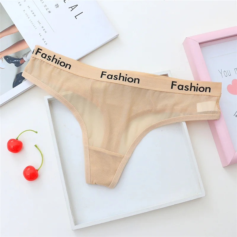 Sexy Ladies Cotton Seamless Panties Women Underwear Lingerie G Thongs String Fashion Low Rise Transparent Briefs 29