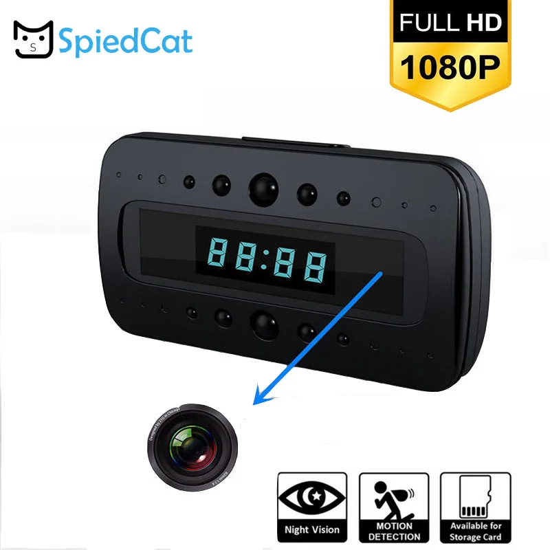 Mini HD 1080P Clock rearview camera IR Night Vision Motion Detection wireless DV Remote Control video security cam
Mini HD 1080P Clock rearview camera IR Night Vision Motion Detection wireless DV Remote Control video security cam