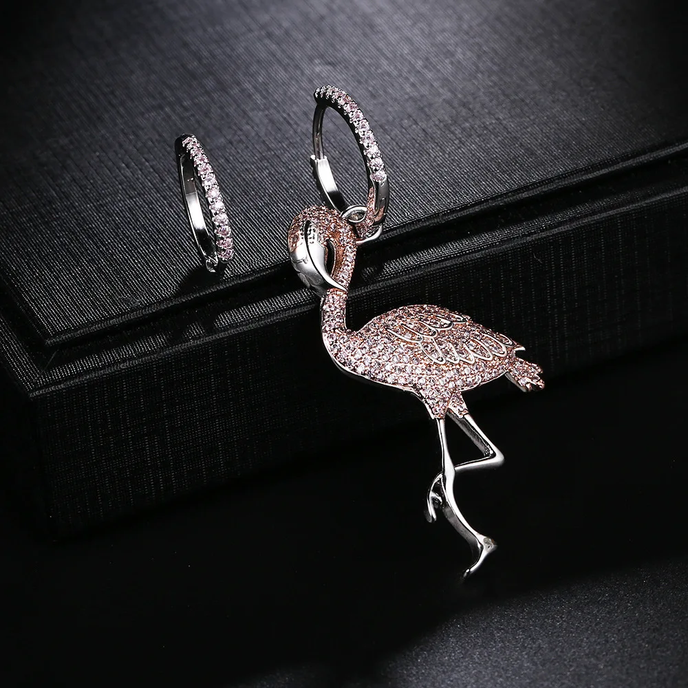 Classical Pink Big Flamingo Drop Earrings Bird Zirconl Earrings for Women Rhinestone Dangle Paty Earring Jewelry ZK40
Classical Pink Big Flamingo Drop Earrings Bird Zirconl Earrings for Women Rhinestone Dangle Paty Earring Jewelry ZK40