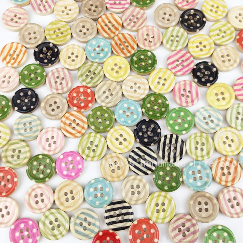 20/50/100pcs 2 Holes Colorful Wooden Buttons Fit Sewing And Scrapbook Retro round wave dots stripes mix
20/50/100pcs 2 Holes Colorful Wooden Buttons Fit Sewing And Scrapbook Retro round wave dots stripes mix