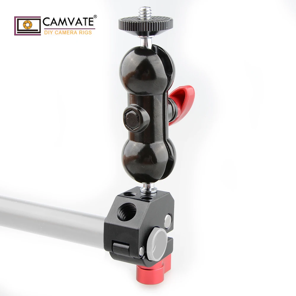 CAMVATE 15mm Quick Release Rod Clamp with 360 Rotating Double Ball Head Mount C1705 camera photography accessories
CAMVATE 15mm Quick Release Rod Clamp with 360 Rotating Double Ball Head Mount C1705 camera photography accessories
