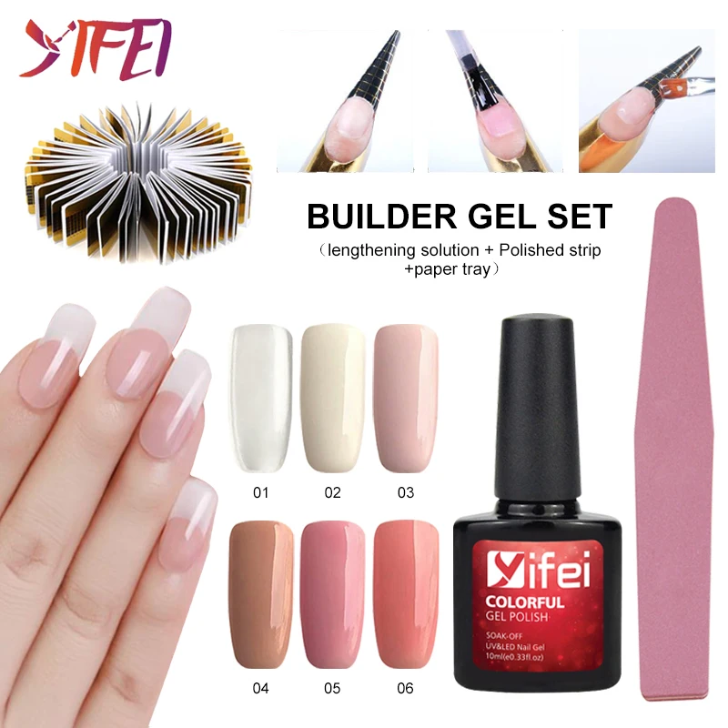 YIFEI 10ML Quick Extension Gel Polish Poly Gel Nail Polish Set Clear Pink Nude Nail Tips Soak Off Acrylic Primer Varnish DIY
YIFEI 10ML Quick Extension Gel Polish Poly Gel Nail Polish Set Clear Pink Nude Nail Tips Soak Off Acrylic Primer Varnish DIY