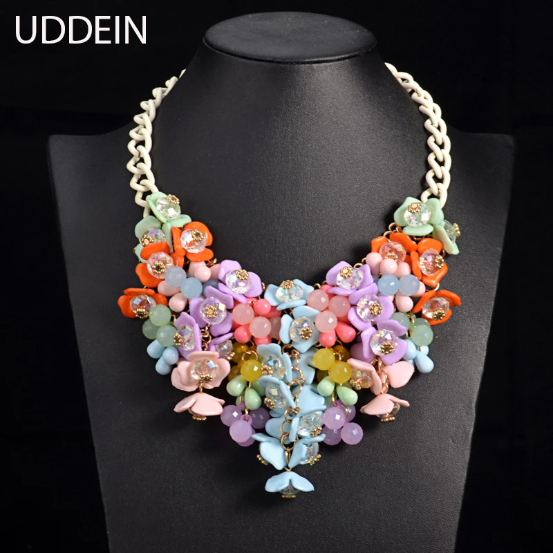 UDDEIN maxi necklace women party jewelry colorful flower necklace Chunky chain vintage collar party jewelry statement chokers
UDDEIN maxi necklace women party jewelry colorful flower necklace Chunky chain vintage collar party jewelry statement chokers