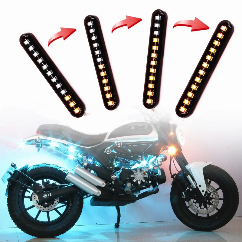 1Pair 12V 12LED Motorcycle Turn Signal Indicator License Plate Light Water Flowing Lamp Bar Strip For Off-road ATV
1Pair 12V 12LED Motorcycle Turn Signal Indicator License Plate Light Water Flowing Lamp Bar Strip For Off-road ATV