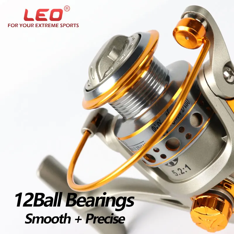 Never Break Spinning Fishing Reel GF Series 12BB 5.2:1 4.7:1Gear Ratio Wheel Full Aluminum Metal Rock Spinning Boat Fishing Reel
Never Break Spinning Fishing Reel GF Series 12BB 5.2:1 4.7:1Gear Ratio Wheel Full Aluminum Metal Rock Spinning Boat Fishing Reel