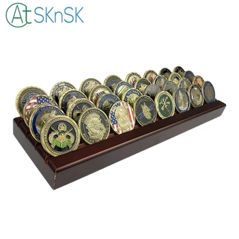 Perfect Collection Gift 4-Row Challenge Coin Display Stand Rack, Solid Wood Walnut Finish, no including coins
Perfect Collection Gift 4-Row Challenge Coin Display Stand Rack, Solid Wood Walnut Finish, no including coins