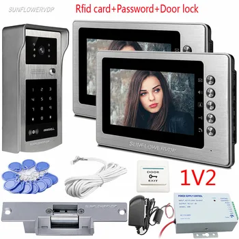 Sunflowervdp Video Intercom Rfid Keypad Video Goalkeeper 2 Color Monitors 7" Video Call Doorphone With Door Lock IP55 Waterproof
Sunflowervdp Video Intercom Rfid Keypad Video Goalkeeper 2 Color Monitors 7" Video Call Doorphone With Door Lock IP55 Waterproof