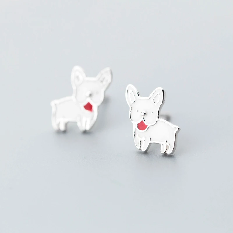 MloveAcc Hot Sale 925 Sterling Silver Statement White Enamel Puppy Dog Small Stud Earrings for Women Sterling Silver Jewelry
MloveAcc Hot Sale 925 Sterling Silver Statement White Enamel Puppy Dog Small Stud Earrings for Women Sterling Silver Jewelry