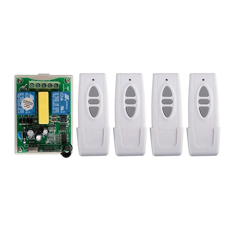 AC 220 V 2 CH RF Wireless Remote Control switch Receiver+Transmitter tubular motor garage door projection screen shutters window
AC 220 V 2 CH RF Wireless Remote Control switch Receiver+Transmitter tubular motor garage door projection screen shutters window