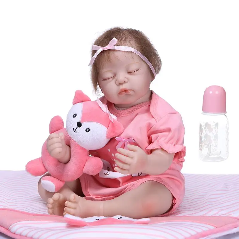 20 Inch Reborn Doll Realistic Silicone Vinyl Newborn Baby Fox Toy Girl Princess Clothes Lifelike Handmade Gifts
20 Inch Reborn Doll Realistic Silicone Vinyl Newborn Baby Fox Toy Girl Princess Clothes Lifelike Handmade Gifts