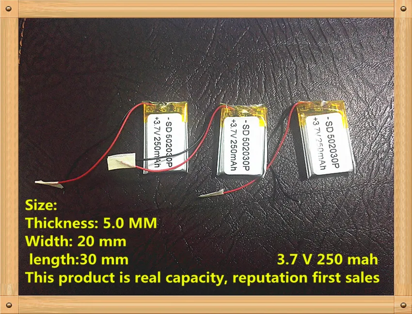 On polymer battery 3.7V 502030 ext MP3 shaking his stick Bluetooth Watch 052030 lithium battery
On polymer battery 3.7V 502030 ext MP3 shaking his stick Bluetooth Watch 052030 lithium battery